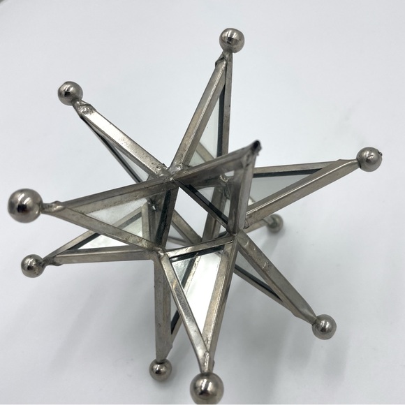 Vintage Mirrored Moravian Star 11 point 4.5” - Picture 8 of 8